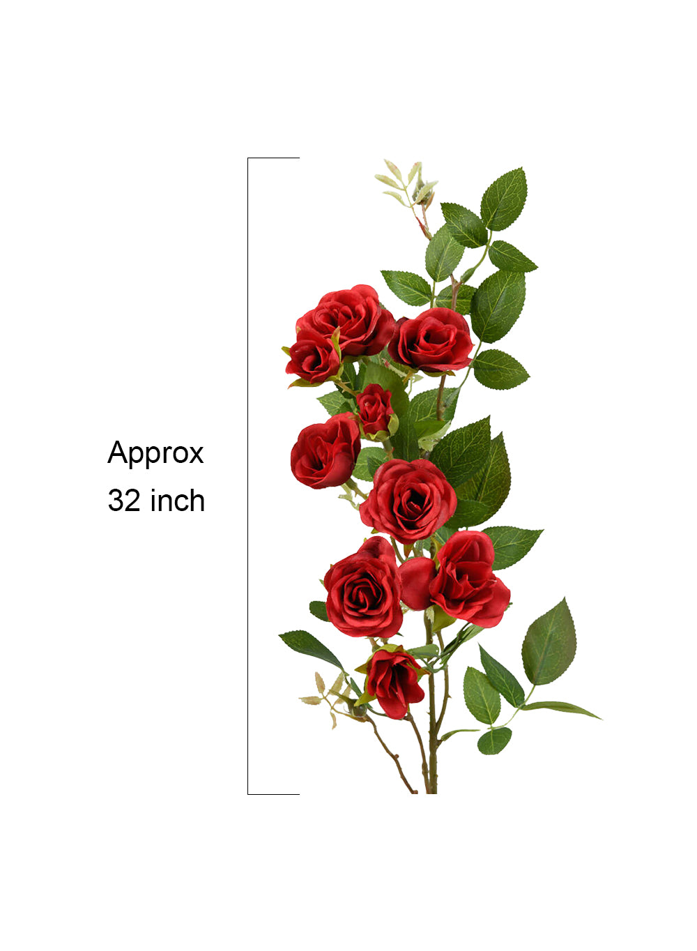 Artificial Rose Bouquet, Sold Individually & as a Set of 12