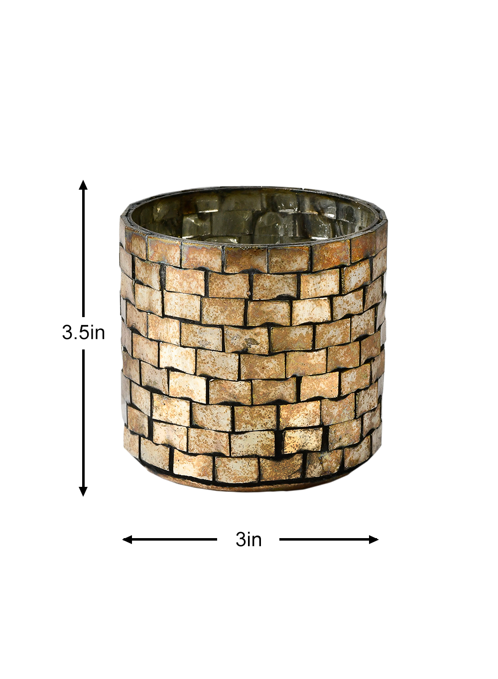 Vintage Mosaic Candleholder, Pack of 12