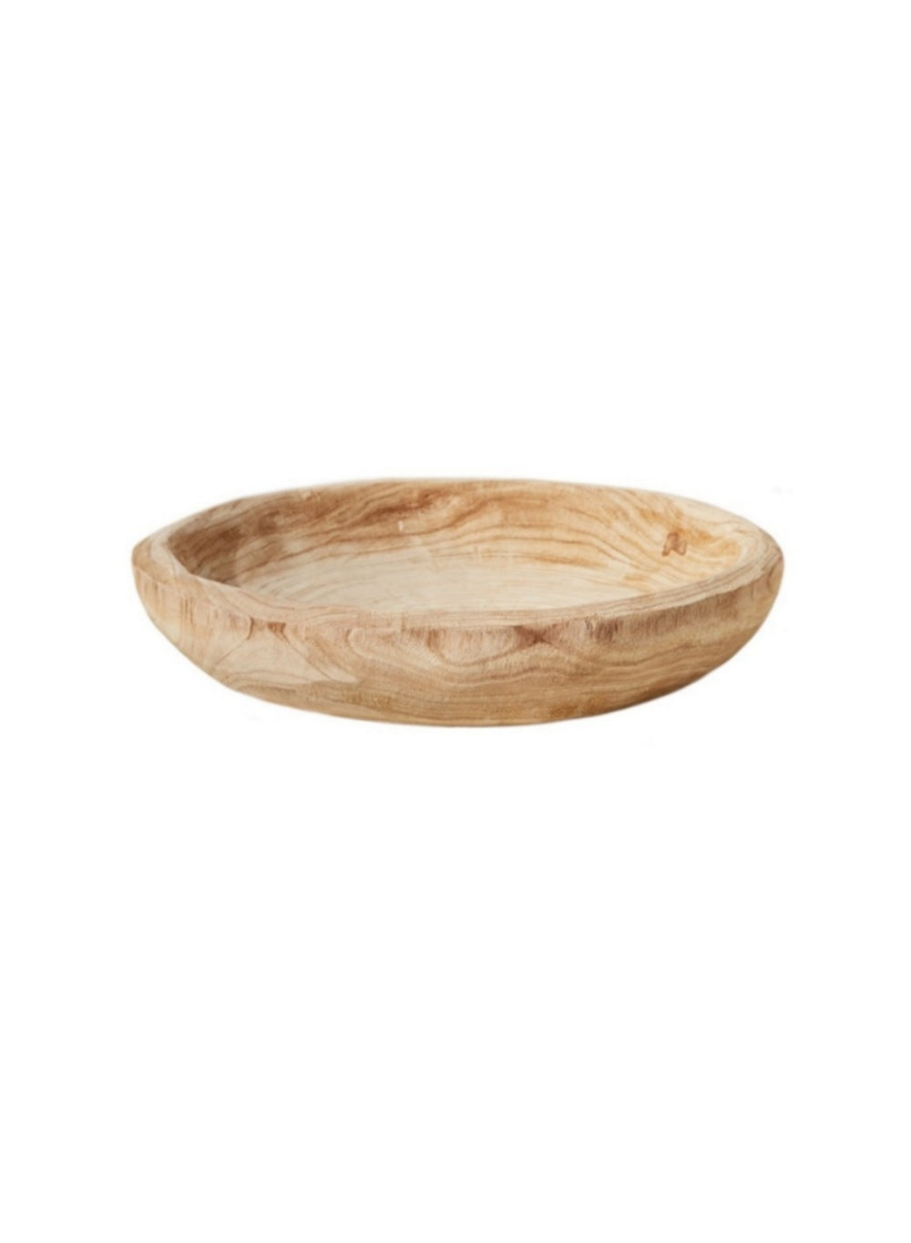 Round Decorative Paulownia Wood Tray, in 2 Sizes