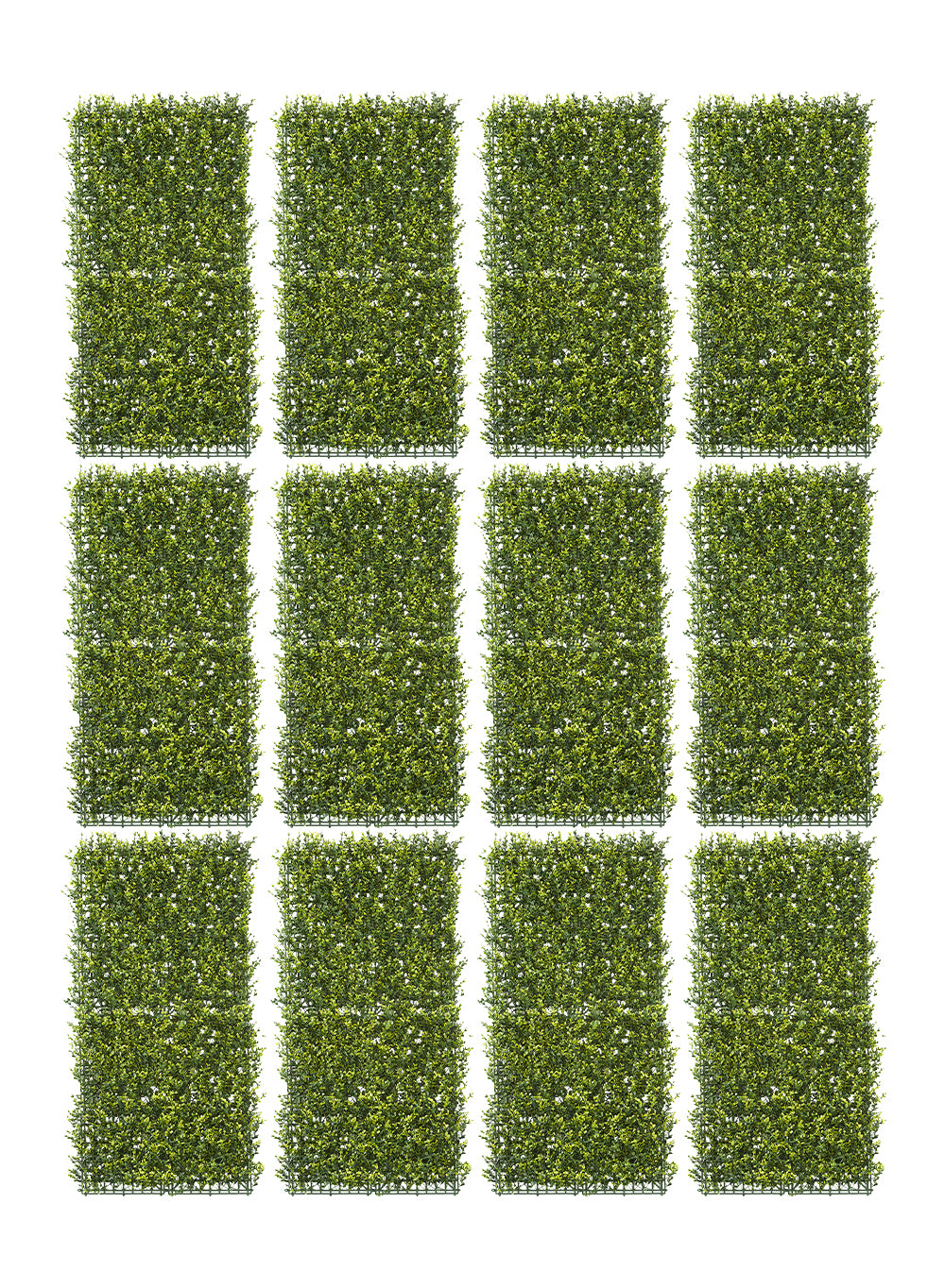 Faux Boxwood Wall Panels, Pack of 12