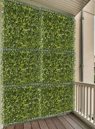 Faux Boxwood Wall Panels, Pack of 12