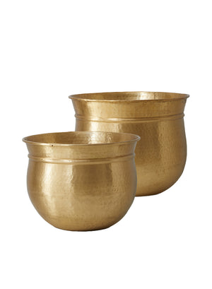 Antique Brass Hammered Bowl, Sold as KIT Set of 2 or 3