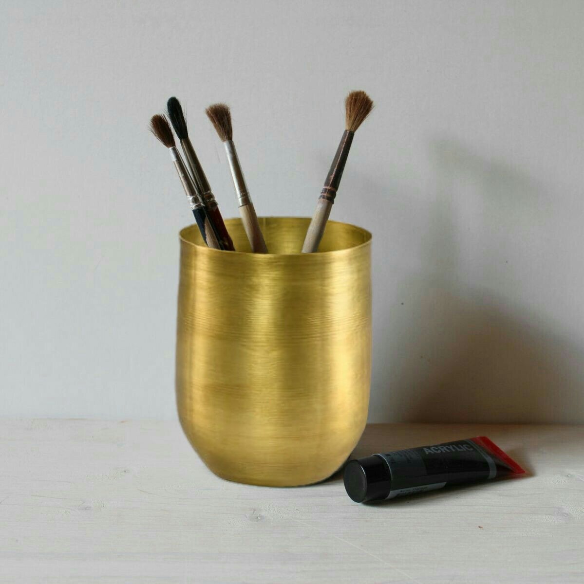 Raw Brass Vase, In 2 Sizes