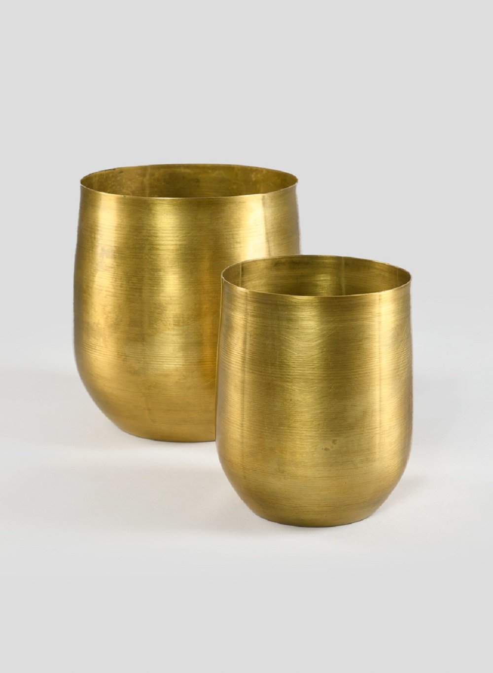 Raw Brass Vase, In 2 Sizes