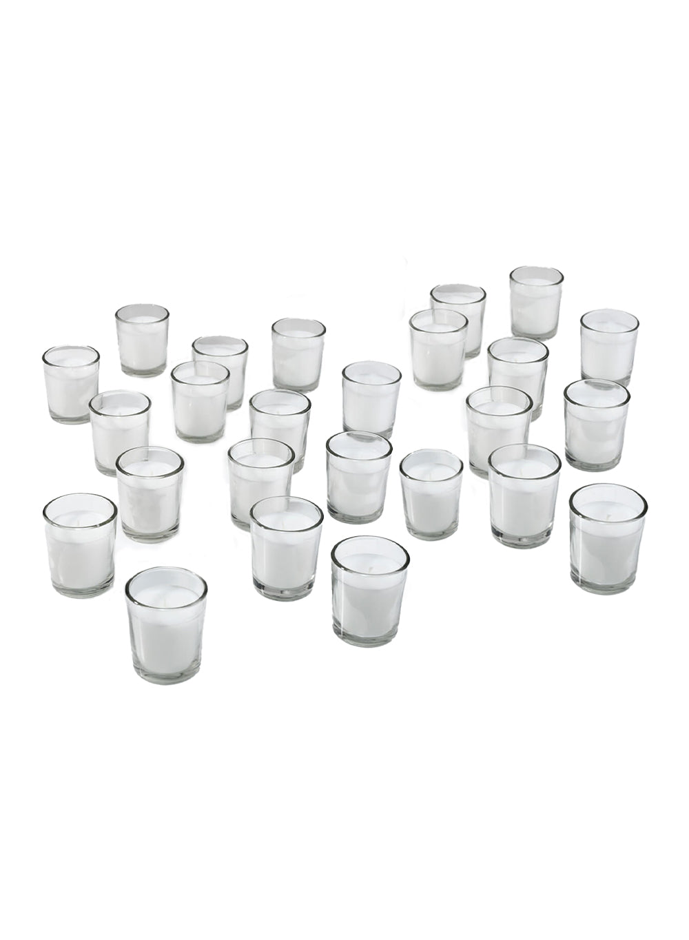 Serene Spaces Living Set of 48 & 100 White Votives, Available in 2 Sizes