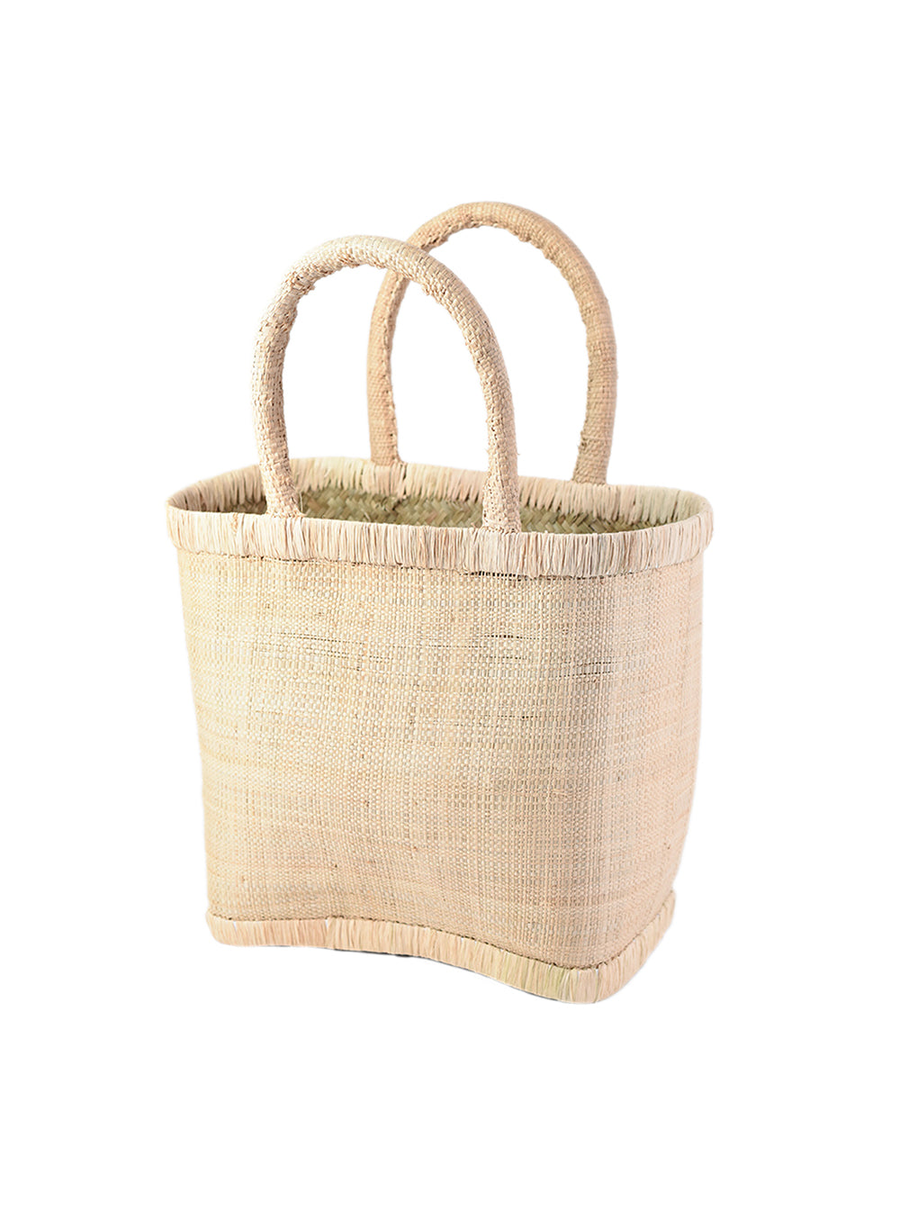 Light Raffia Tote Bag, 11" Long, 5" Wide & 16" Tall