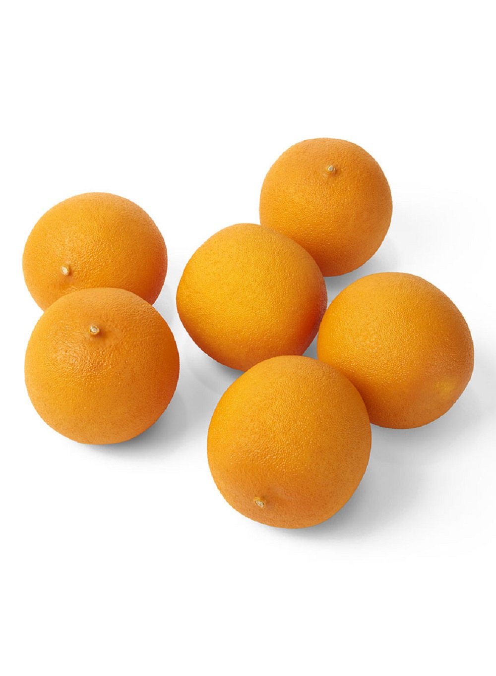 Serene Spaces Living Set of 6 Decorative Oranges, Measures 3" Dia & 3" H