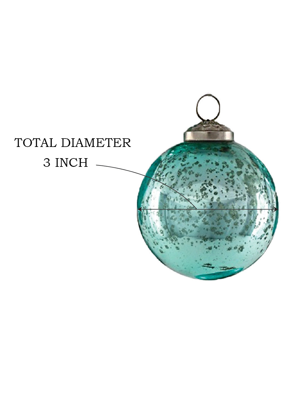 3" Assorted Glass Ball Ornaments, in 2 Colors