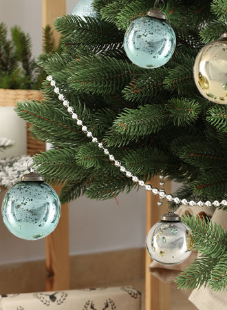 Vintage Glass Ball Ornaments - Pack of 12