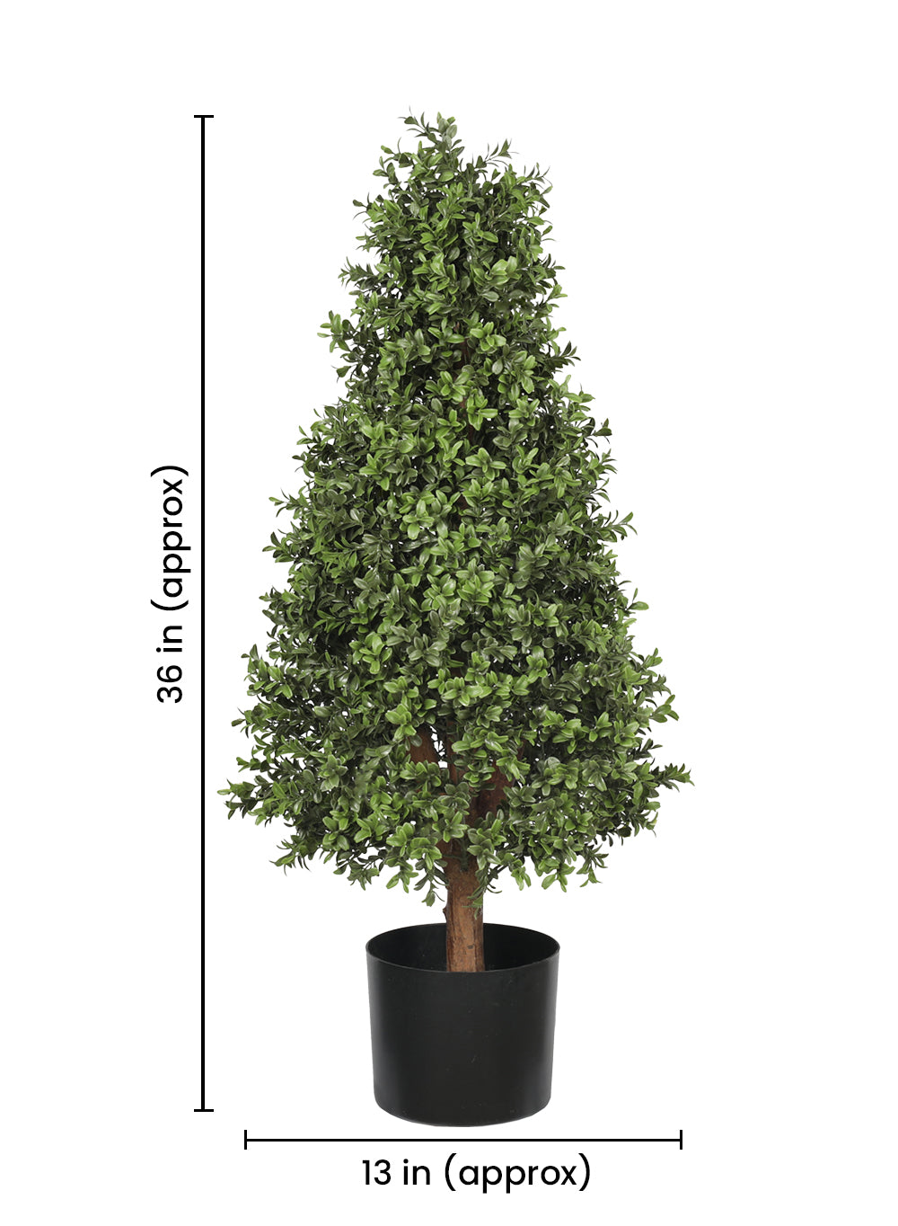 Faux Boxwood Topiary Tree in Pot, in 5 Designs