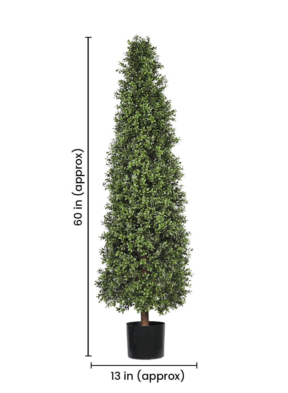 Faux Boxwood Topiary Tree in Pot, in 5 Designs