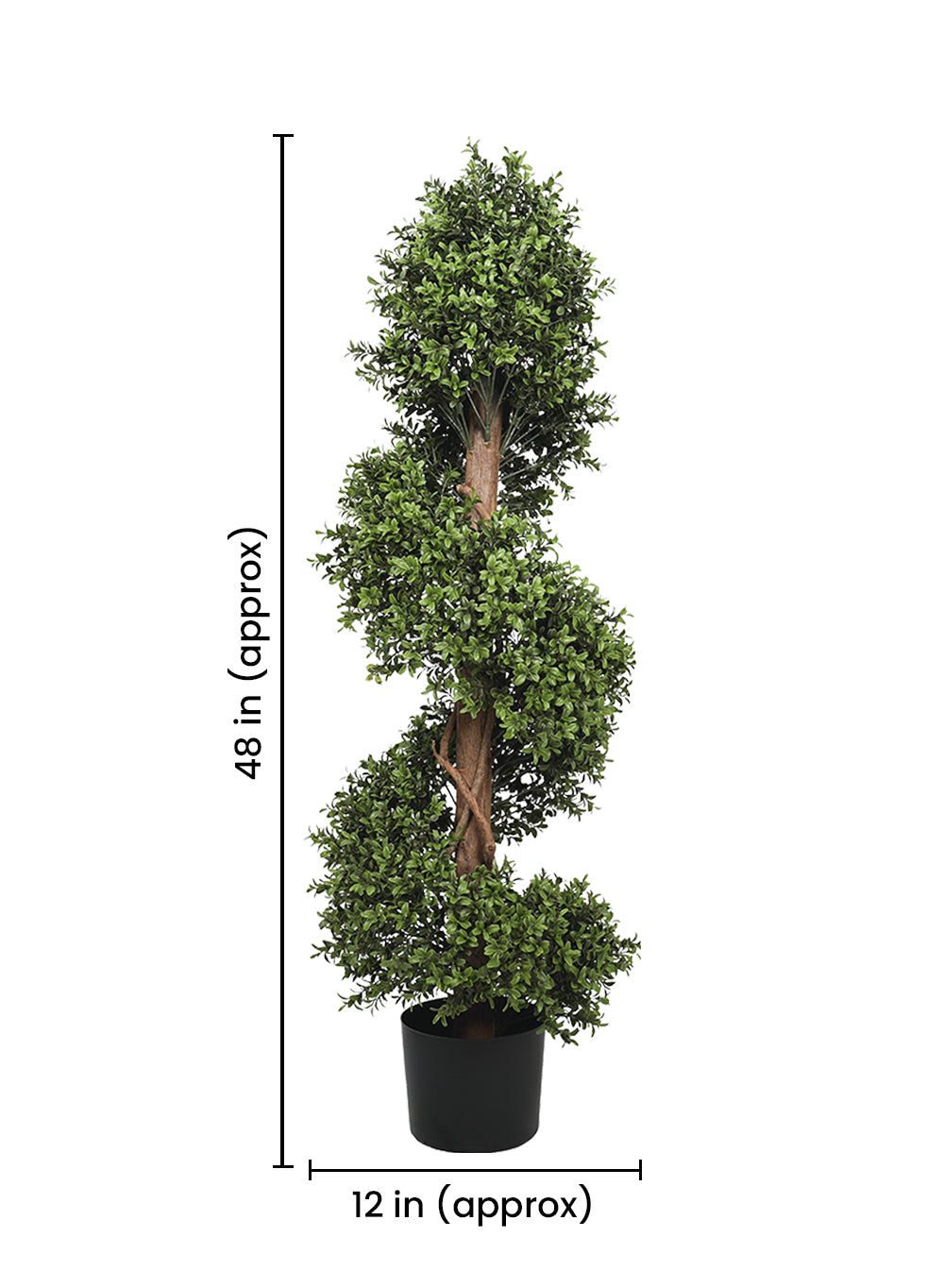 Faux Boxwood Topiary Tree in Pot, in 5 Designs