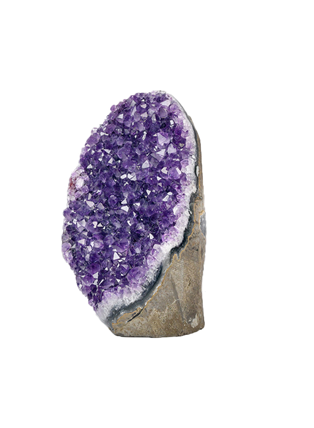 Serene Spaces Living Natural Amethyst Geode Crystal from Uruguay, in 3 Sizes