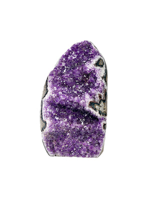 Serene Spaces Living Natural Amethyst Geode Crystal from Uruguay, in 3 Sizes