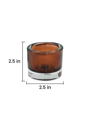 Set of 48 Thick Glass Candle Holder, in 3 Colors