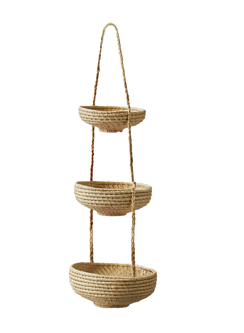 Hanging Raffia Baskets