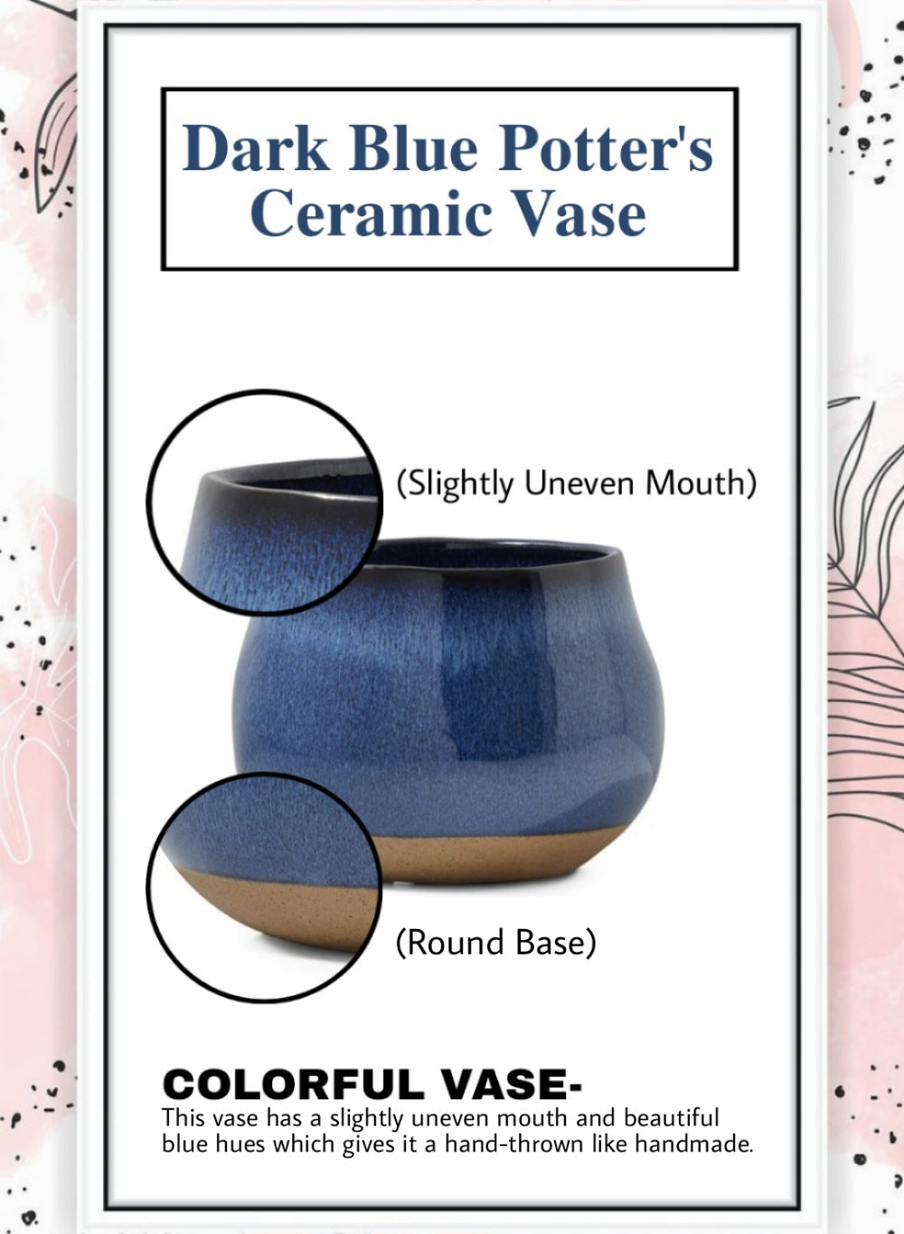 Potter's Ceramic Vase - in 4 Designs