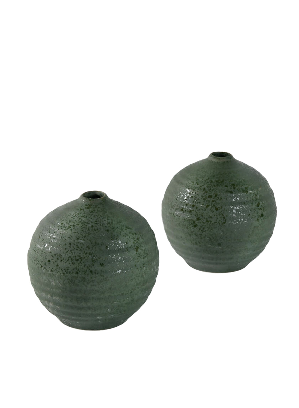 Handcrafted Ceramic Ripple Ball Vase, in 2 Colors, Set of 2 or 24