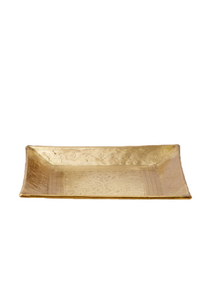 Antique Square Brass Tray, In 2 Sizes