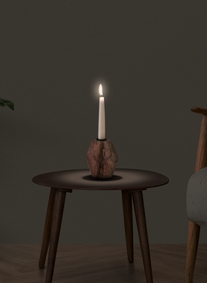Wooden Candle Holder, in 2 Sizes