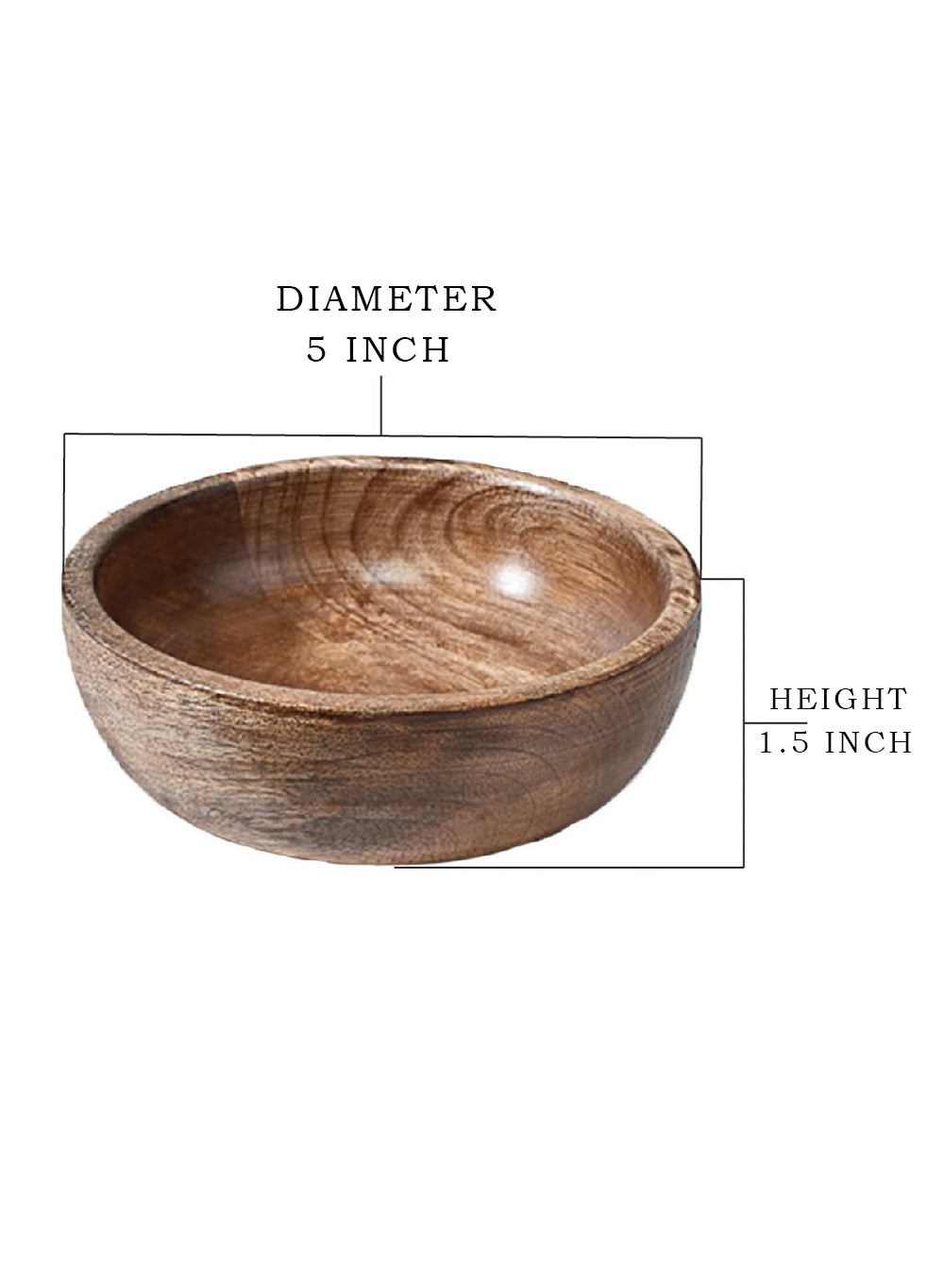 Decorative Mango Wood Bowl, in 2 Sizes