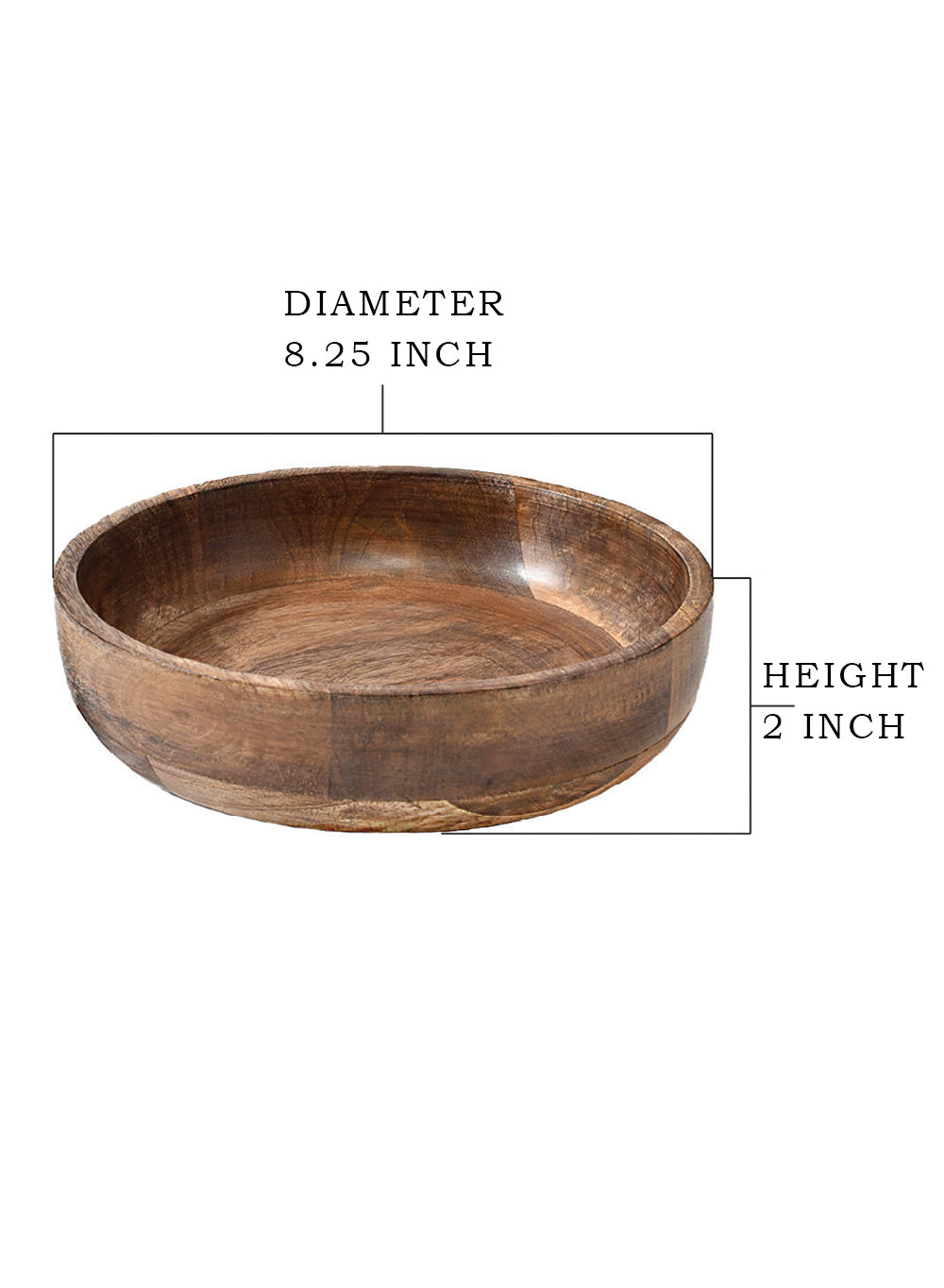 Decorative Mango Wood Bowl, in 2 Sizes