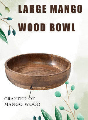 Decorative Mango Wood Bowl, in 2 Sizes