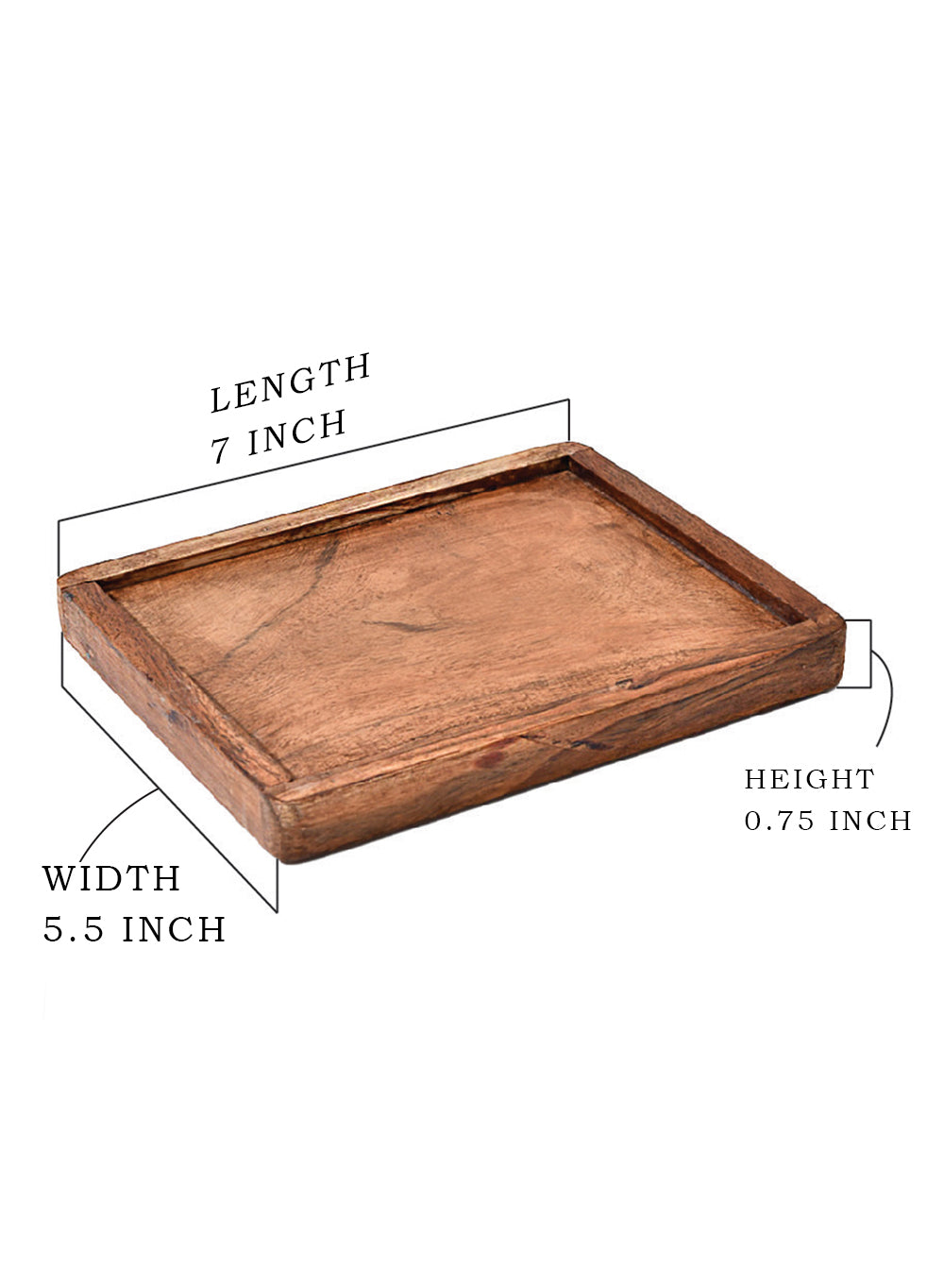 Natural Acacia Wood Tray, in 5 Shapes