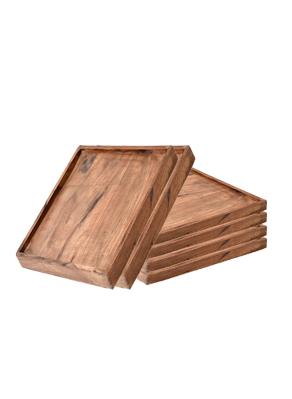 Natural Acacia Wood Tray, in 5 Shapes