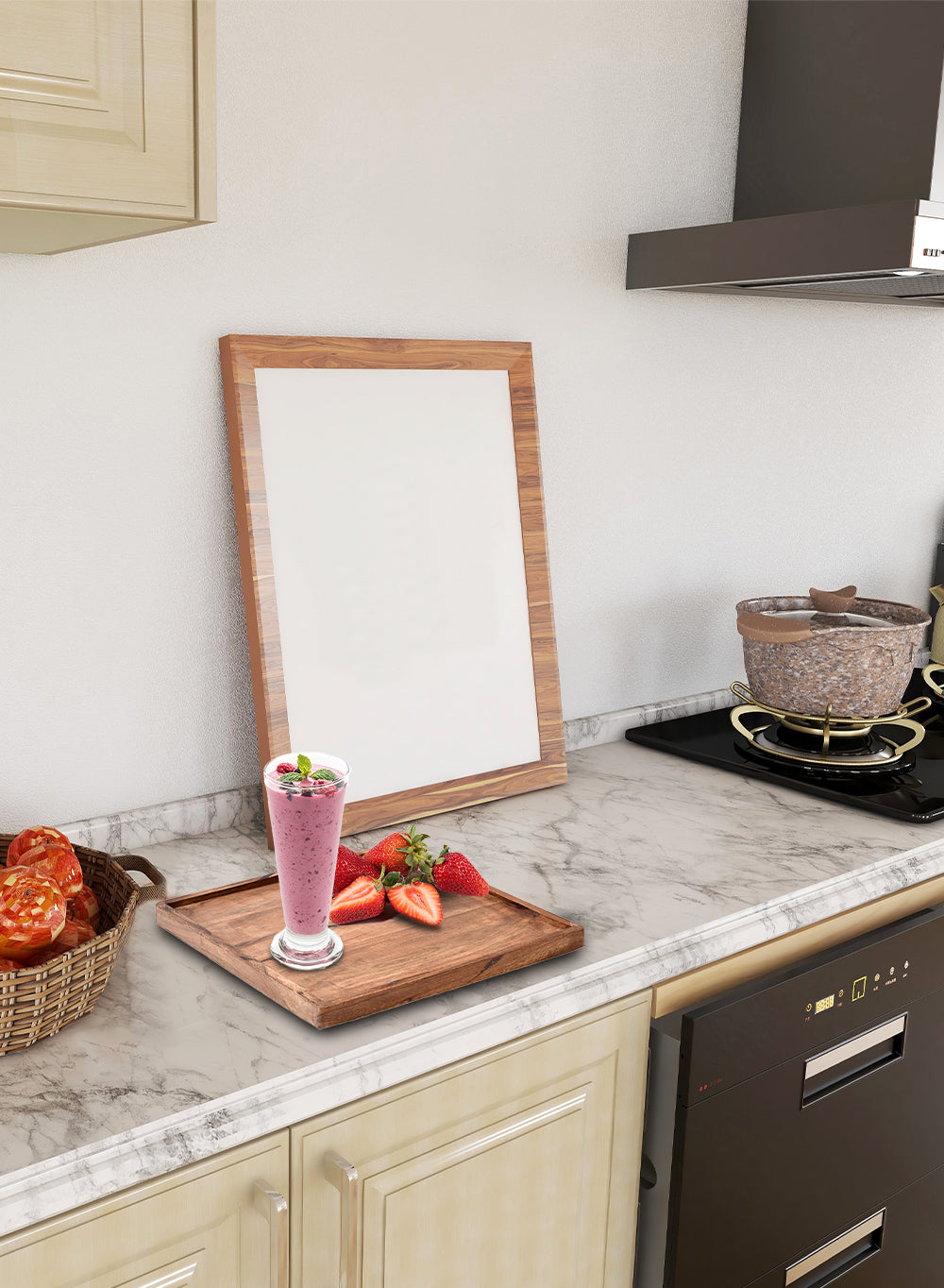 Natural Acacia Wood Tray, in 5 Shapes