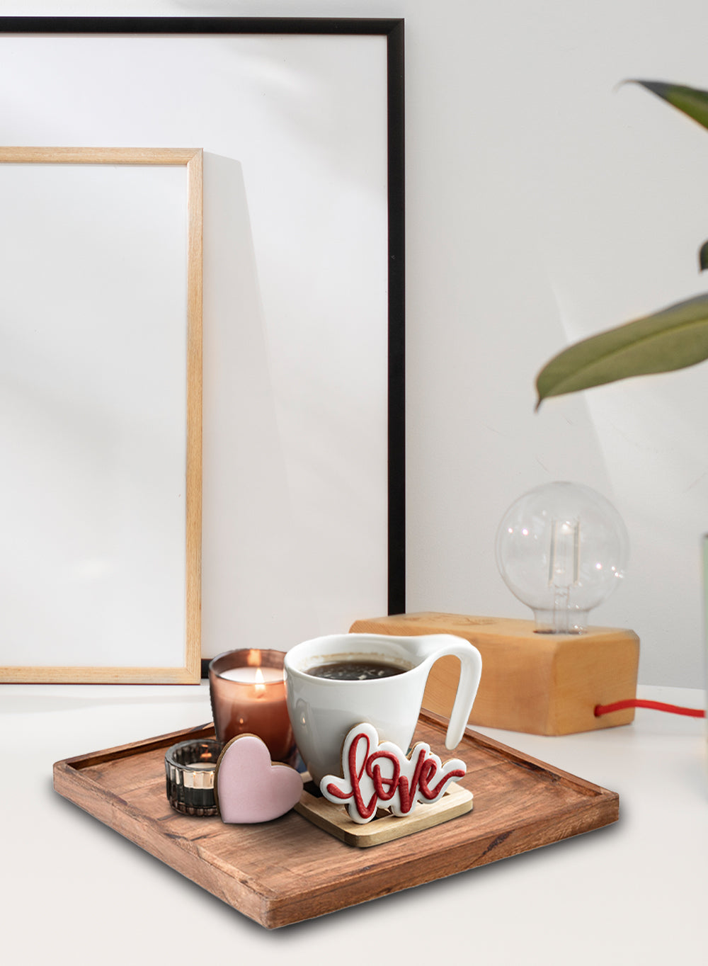 Natural Acacia Wood Tray, in 5 Shapes