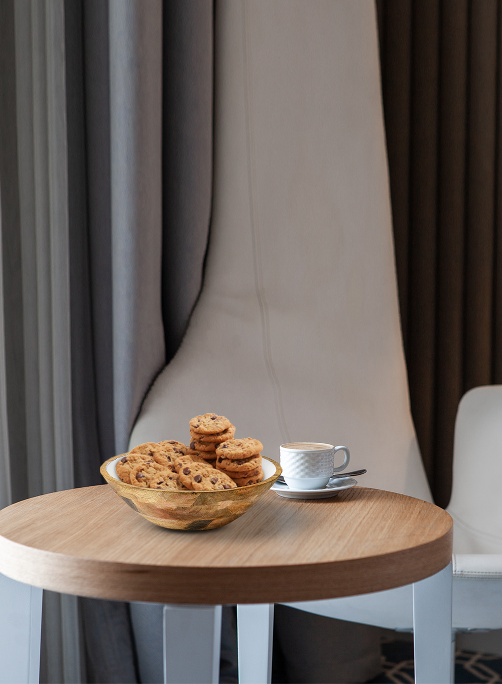 Decorative Wooden Bowls, in 2 Sizes