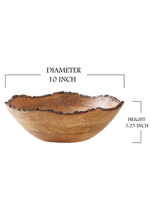 Natural Mango Wood Bowl, Available in 2 Sizes
