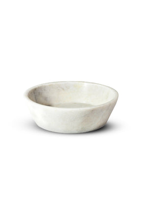 White Marble Bowl, 2.25" Wide and 7.5" Diameter