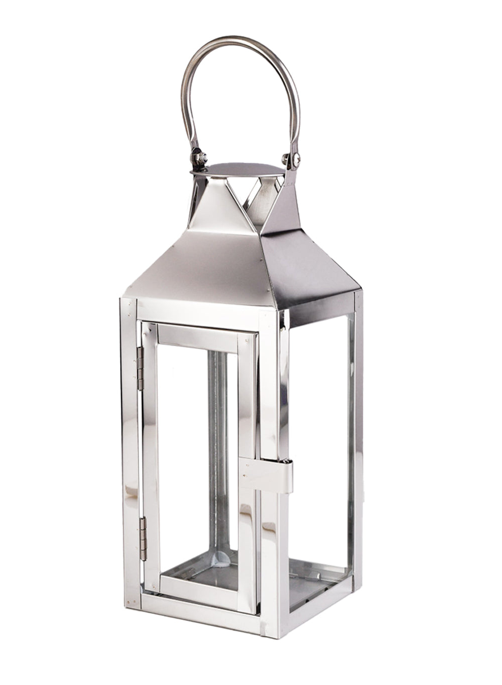 Square Stainless Steel Lantern, in 3 Sizes & 2 Colors