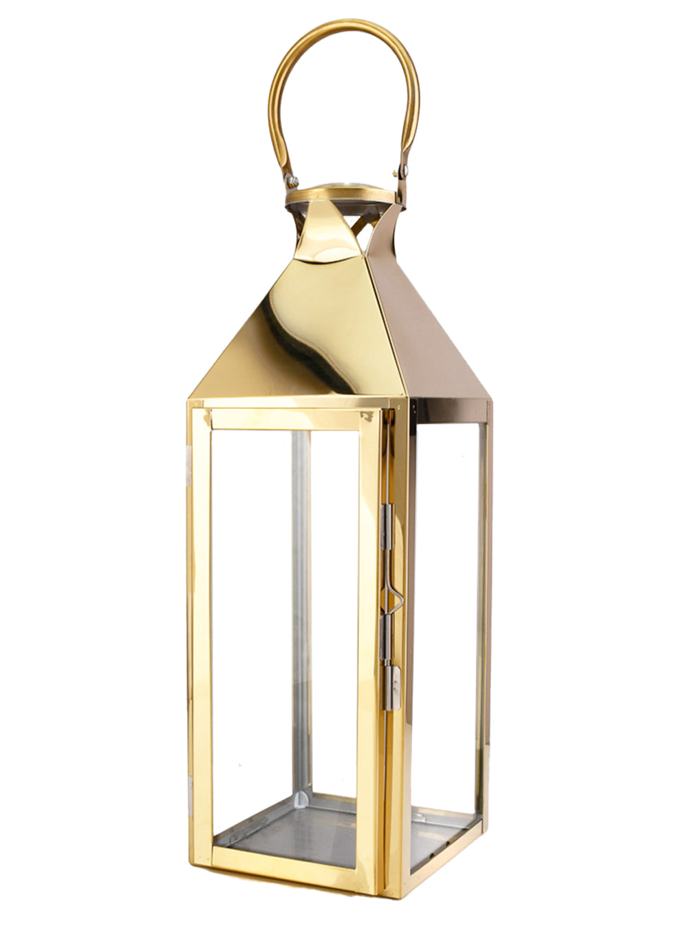 Square Stainless Steel Lantern, in 3 Sizes & 2 Colors