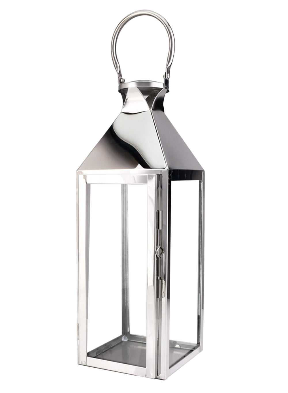 Square Stainless Steel Lantern, in 3 Sizes & 2 Colors