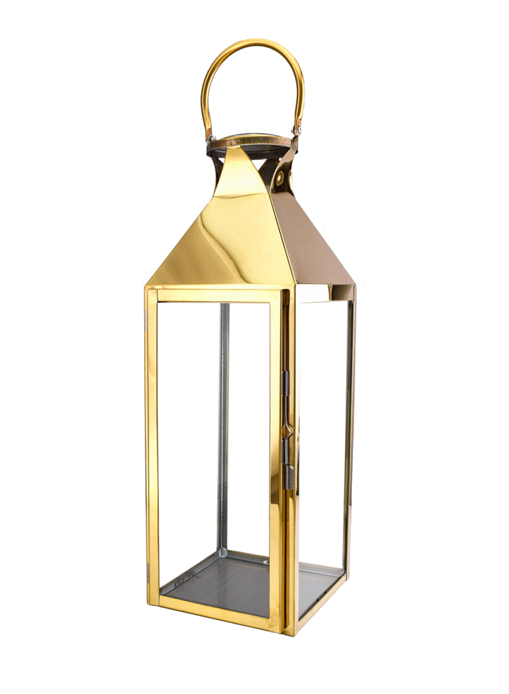 Square Stainless Steel Lantern, in 3 Sizes & 2 Colors