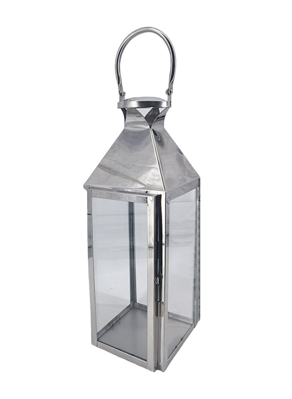 Square Stainless Steel Lantern, in 3 Sizes & 2 Colors