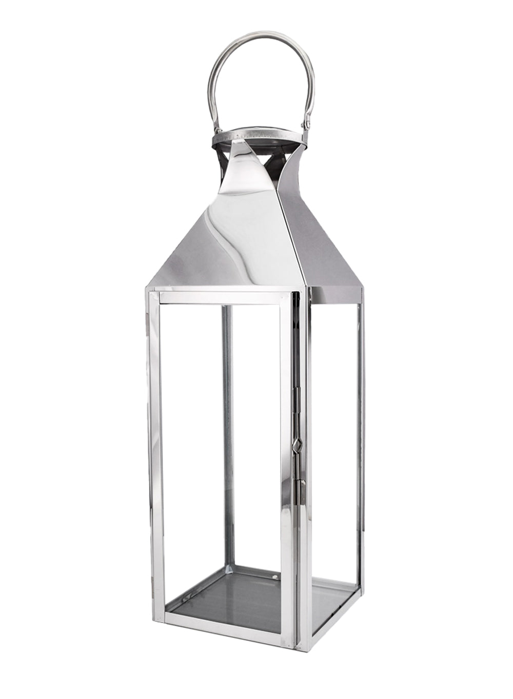 Square Stainless Steel Lantern, in 3 Sizes & 2 Colors