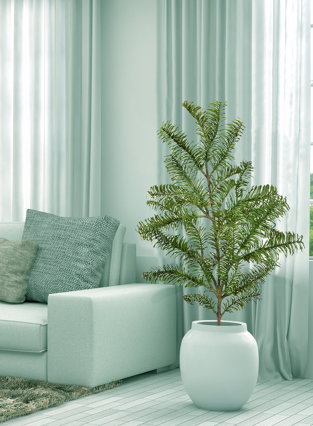 Artificial Pine Garland & Pine Pick