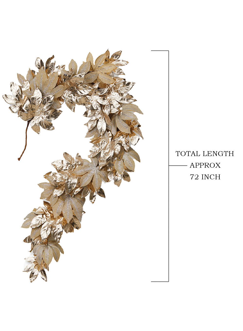 72" Large Gold Leaf Garland