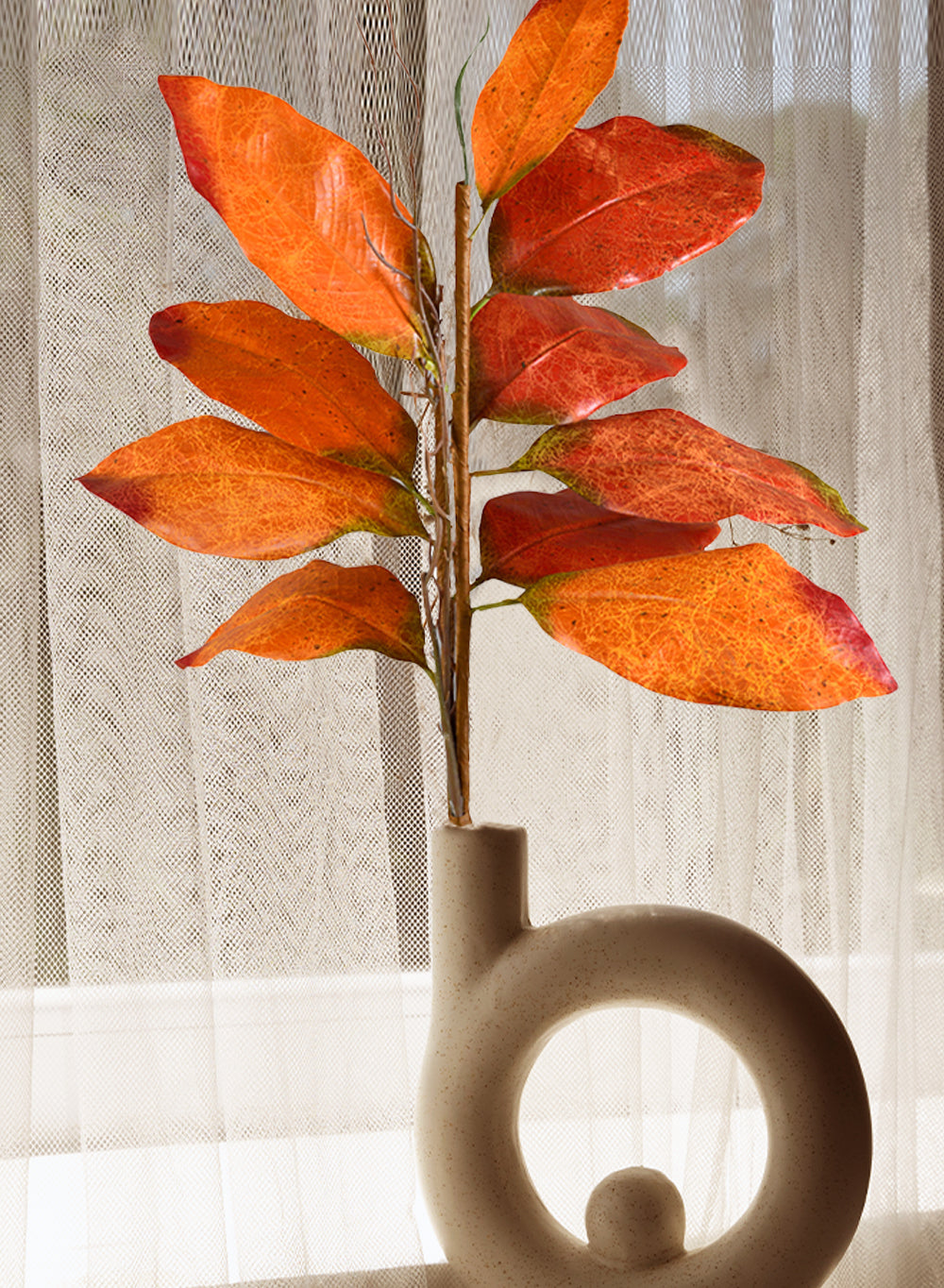 36" Fall Magnolia Leaf Spray