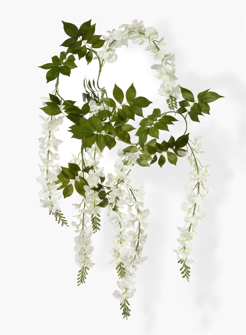 78" White Wisteria Vine Hanging Garland