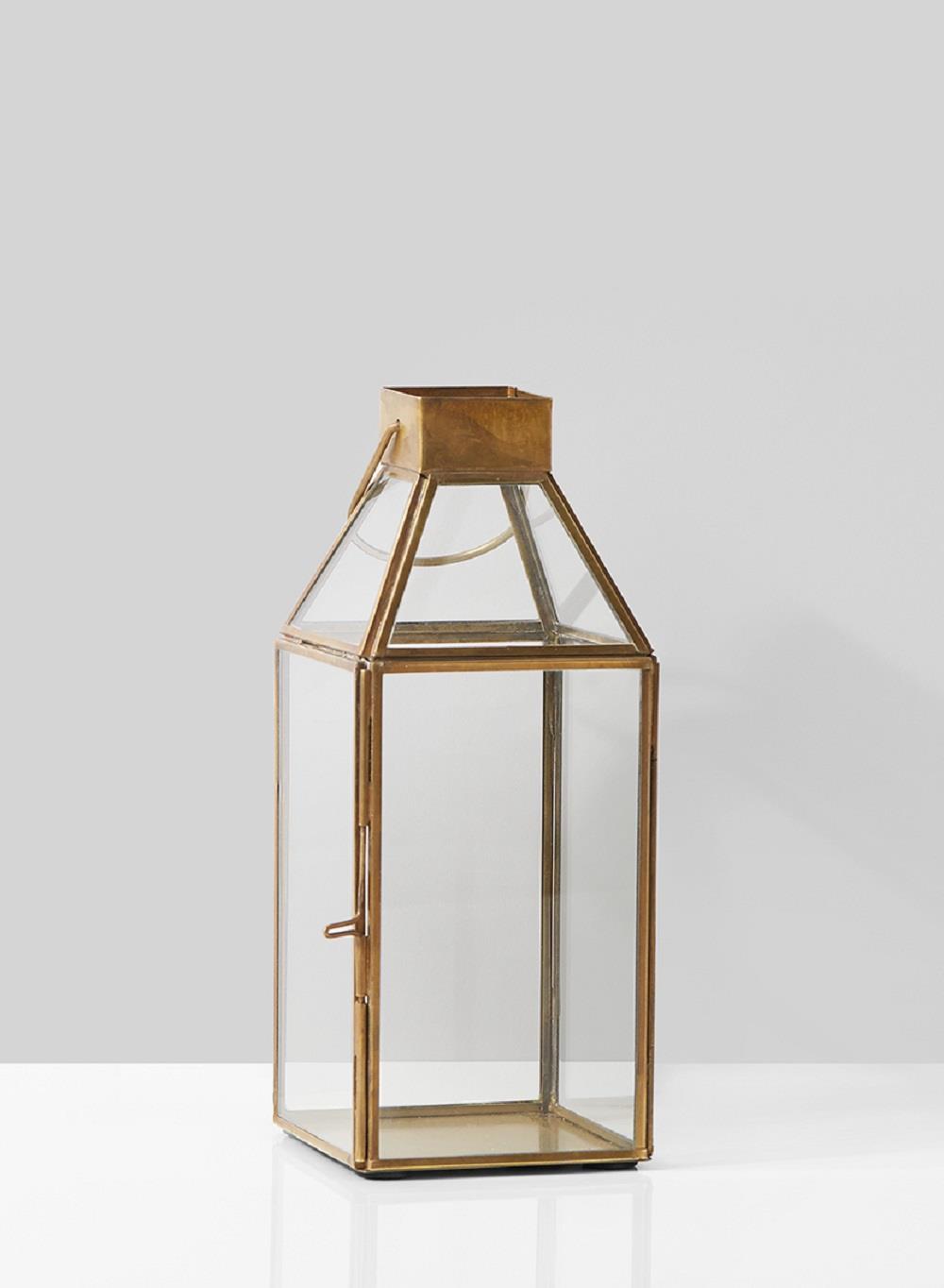 Amalfi Gold Square Lantern, in 2 Sizes