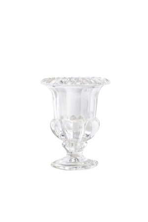 Serene Spaces Living Decorative Glass Urn, Centerpiece Vase for Wedding, Event, 2 Sizes Available