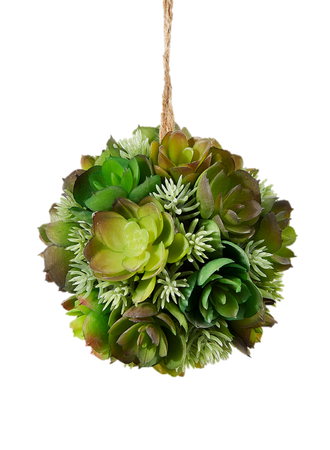 Artificial Echeveria Succulent Ball, Ideal for Hanging at an Event, Wedding or Window Display