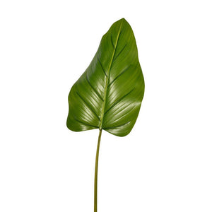 Serene Spaces Living Faux Beryl Leaf, Real Looking Plant Leaves for Decoration, Measures 37" Tall, Pack of 12
