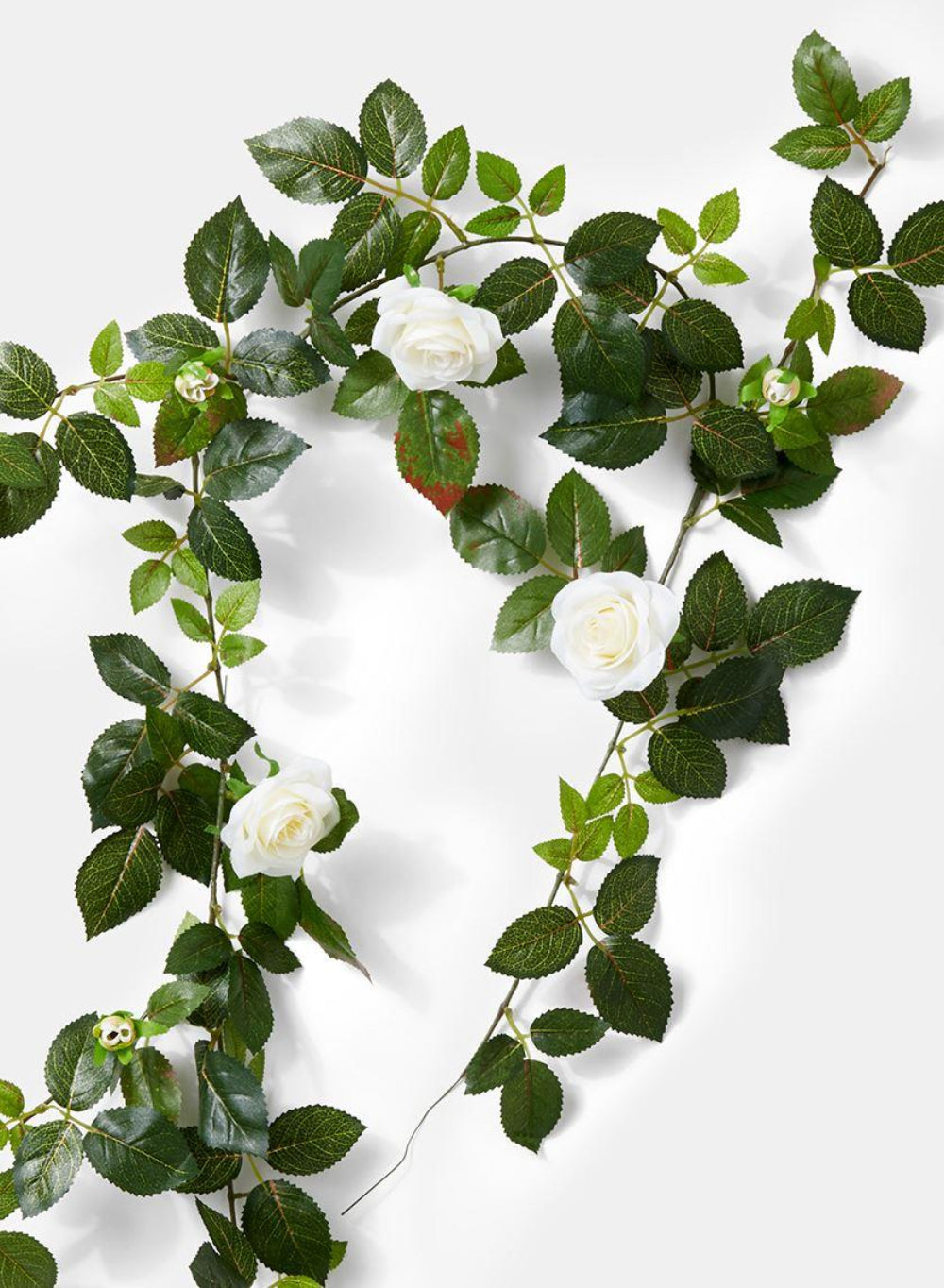 55" Mini Cream Rose Garland