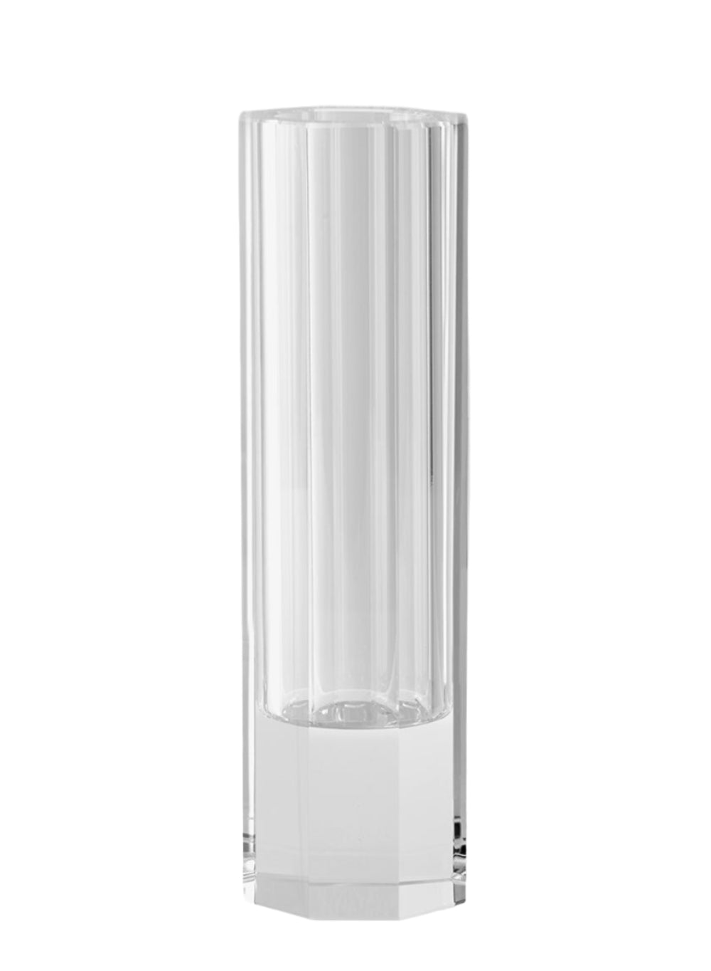 Serene Spaces Living Faceted Crystal Bud Vase, Ideal as Beautiful Centerpiece or as a Great Gift, 3 Sizes Available